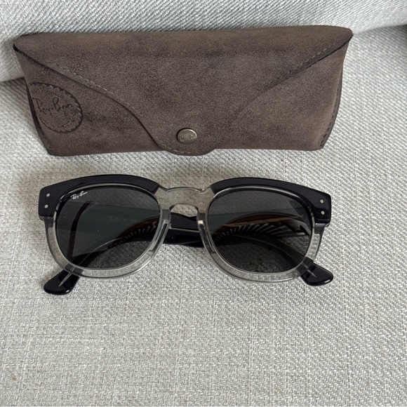 Ray Ban RB0298S Mega Hawkeye Unisex Plastic Sunglass 1396B1 Dk Grey Transp Gray - Picture 10 of 16
